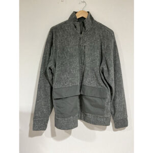 Men’s Old Navy Large Gray Fleece Jacket With Big Pockets